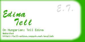 edina tell business card